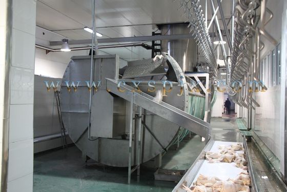 品質 鶏肉加工工場の機械のための大きな螺旋螺旋式プレチラーマシン 工場