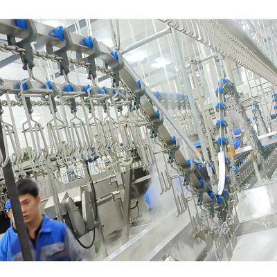 جودة كفاءة معدات ذبح الدواجن مع آلة التقطيع 500 BPH مصنع
