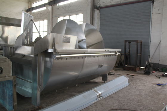 Qualität Spirale Geflügelvorkühlmaschine für Hühnerschlachtmaschinenfabrik 1500Bph Fabrik